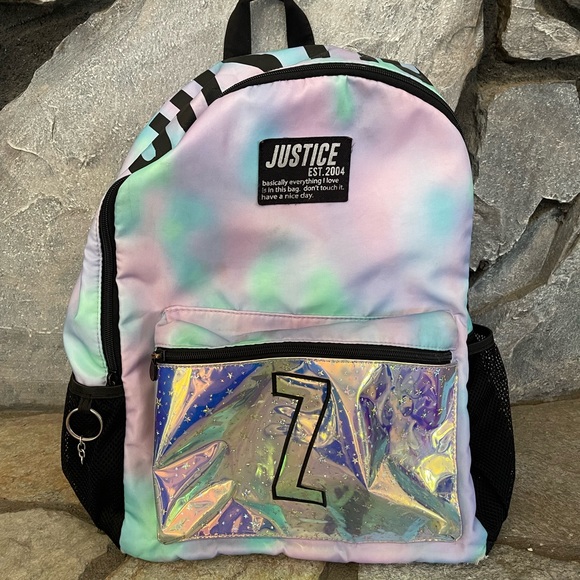 Girls Tie Die Justice Z Backpack - Picture 1 of 4